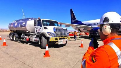 Un cisterna con combustible