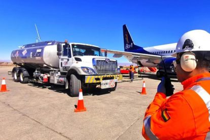 Un cisterna con combustible