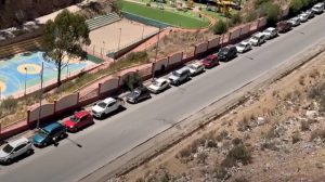 largas filas por gasolina