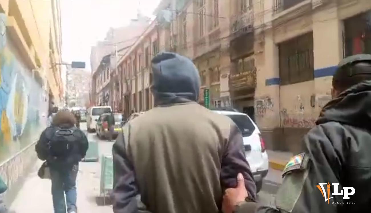 Imagen del aprehendido