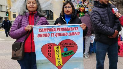Beatriz Olmos, impulsora de “Oruro Te Quiero Limpio”,