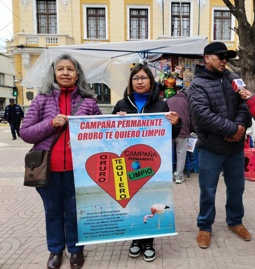 Beatriz Olmos, impulsora de “Oruro Te Quiero Limpio”,