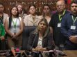 Conferencia de prensa brindada por la nueva fiscal departamental de Santa Cruz, Mabel Andrade