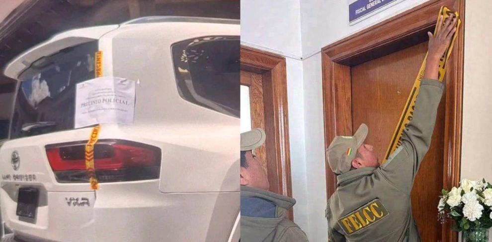 Los bienes precintados de Roger Mariaca