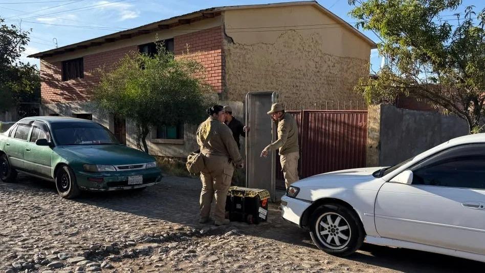 Policía en la vivienda donde ocurrió el feminicidio