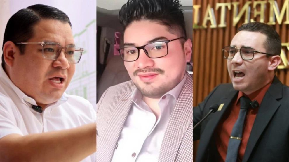 Róger Mariaca (izq.), Martín Irusta (centro) y Alberto Zeballos (der.)