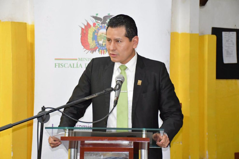 El fiscal departamental de La Paz, Luis Carlos Torrez