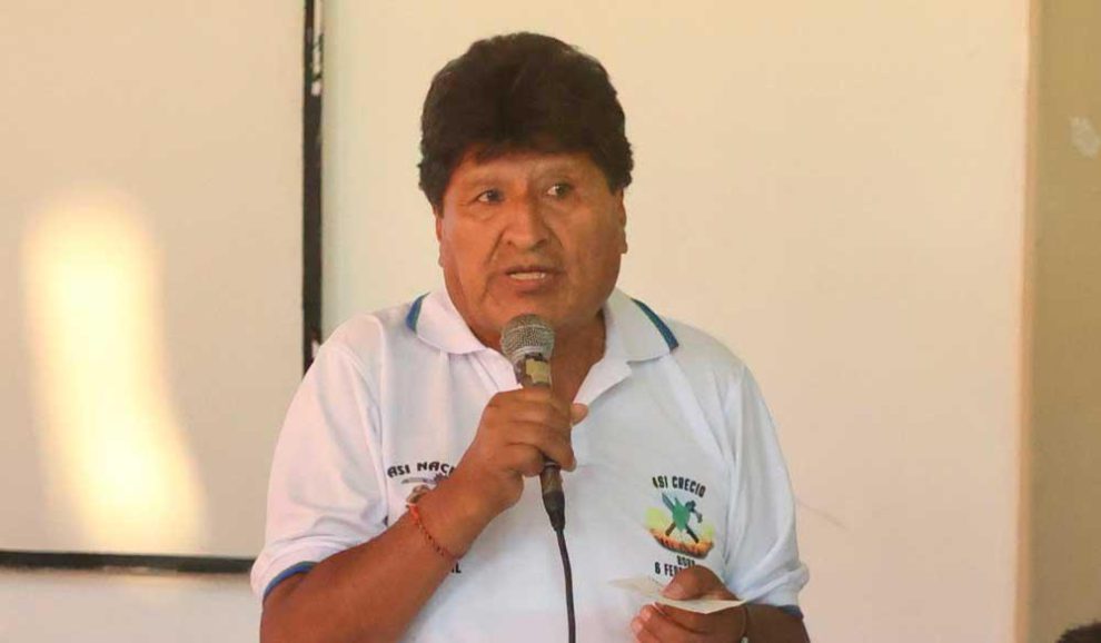 El expresidente Evo Morales
