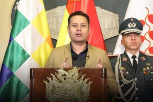 El vicepresidente Lara en conferencia de prensa