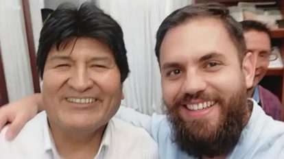 Evo Morales y Eduardo Del Castillo