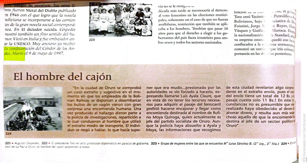recorte de el Deber