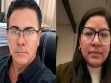 Nuevo Fiscal General Interino del Estado, Armando Urioste, y la diputada Lissa Claros.