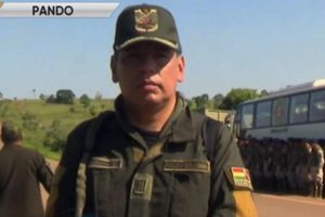 El comandante departamental de la Policía, Mauricio Laguna