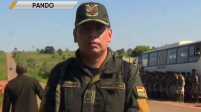 El comandante departamental de la Policía, Mauricio Laguna