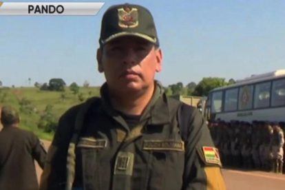 El comandante departamental de la Policía, Mauricio Laguna