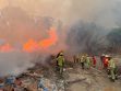 Bomberos y las diferentes unidades se encuentran desplegados trabajando intensamente ante los incendios registrados