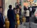 Una fila por garrafas de gas en La Paz