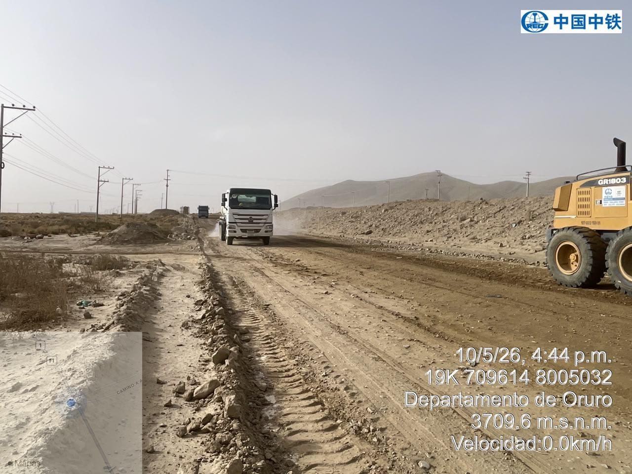 doble vía Oruro - Challapata, tramo Cruce Vinto - Cruce Huanuni