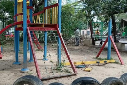 parque en mal estado