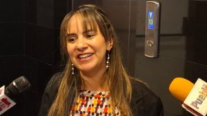 La diputada Herbas en conferencia de prensa