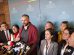La bancada de Libre en conferencia de prensa