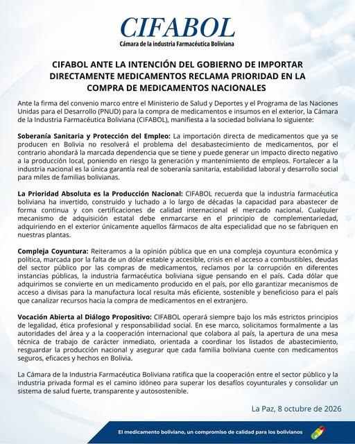 comunicado de CIFABOL