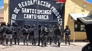 Frontis de la cárcel de Cantumarca