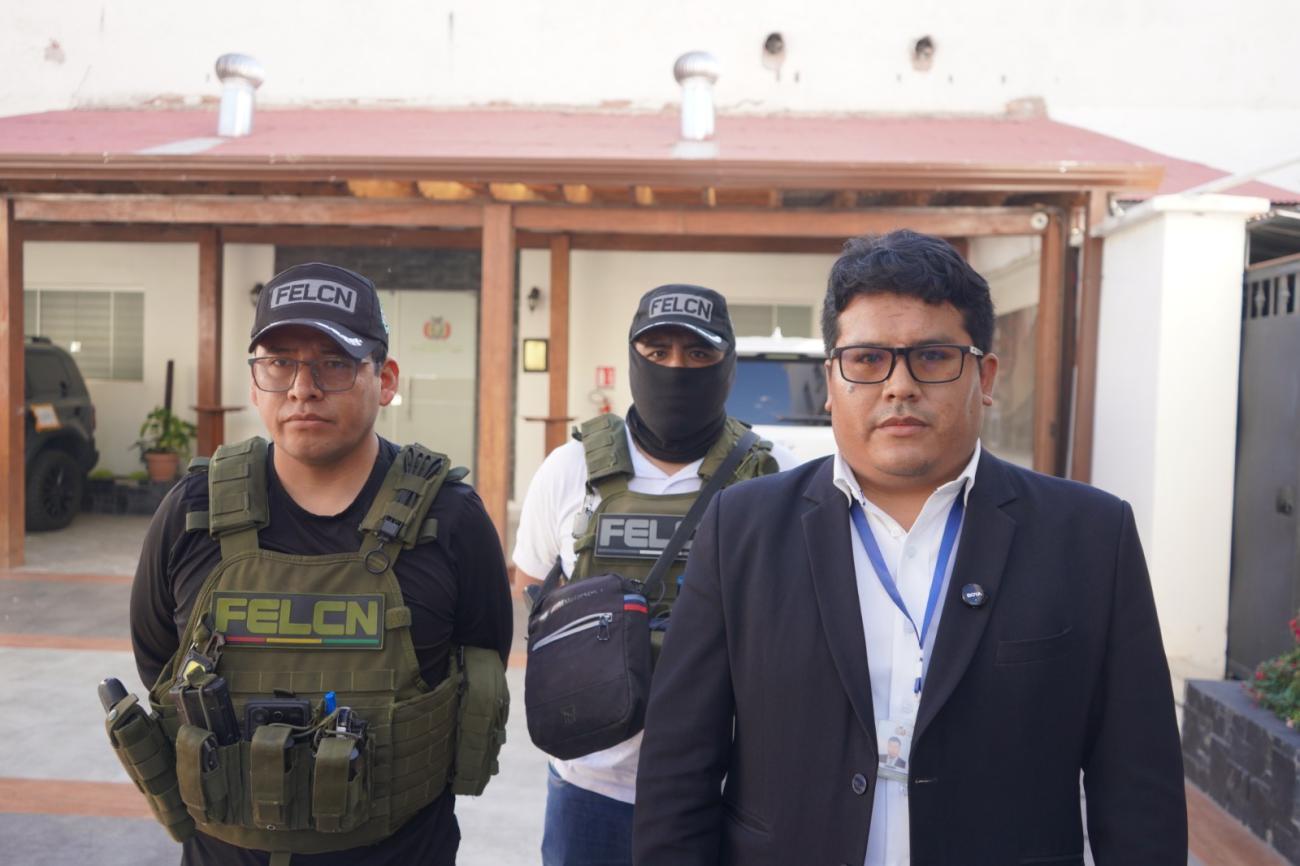 Fiscal de Materia de Delitos de Narcotráfico de Chuquisaca, Grover Moscoso Llanos