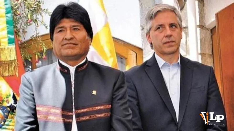 El expresidente Evo Morales y el exvicepresidente Álvaro García Linera