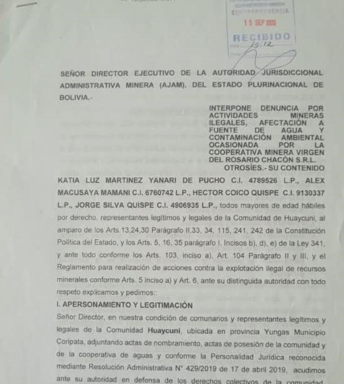 denuncia