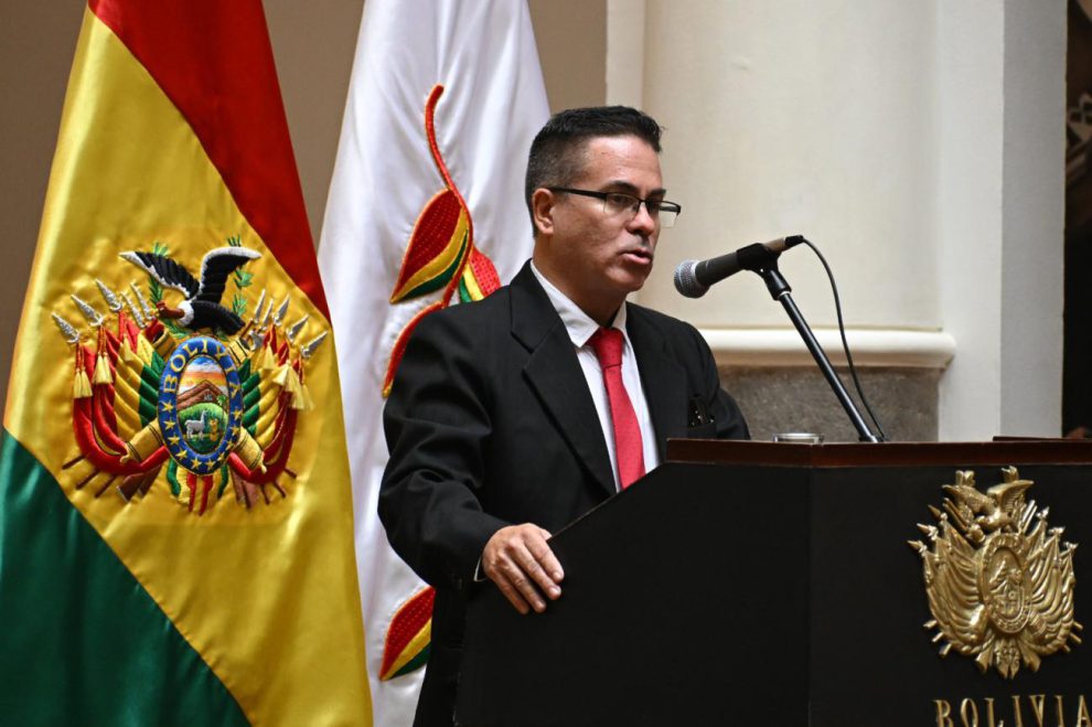 El Fiscal General interino en conferencia de prensa