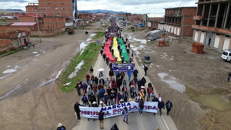 Marcha de evistas