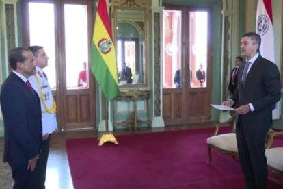 Luis Fernando Camacho presentó sus cartas credenciales como embajador de Bolivia en Paraguay.