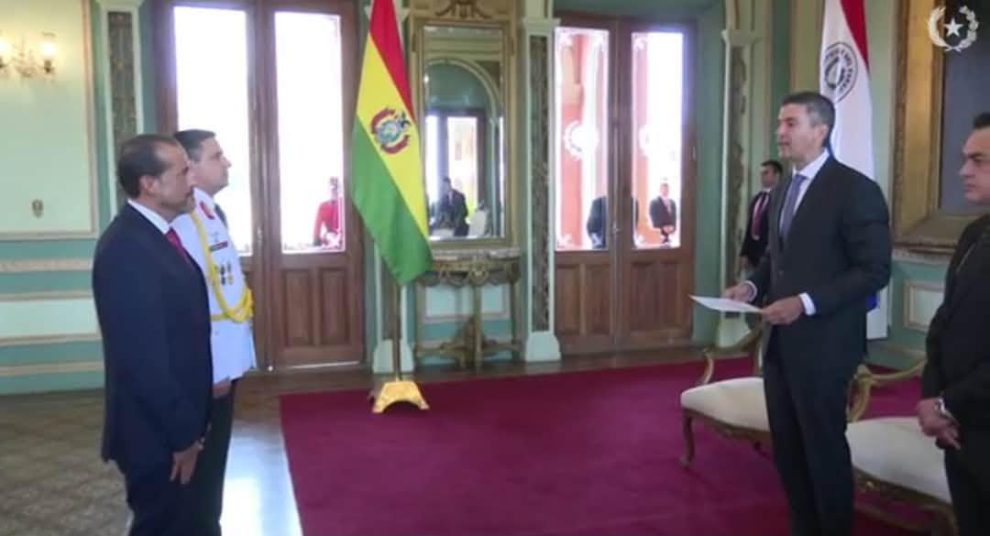 Luis Fernando Camacho presentó sus cartas credenciales como embajador de Bolivia en Paraguay.