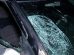 Un auto dañado tras accidente de transito