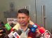 El diputado Lluta en conferencia de prensa