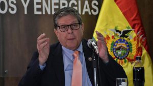 El Ministro de Hidrocarburos, Marcelo Blanco.