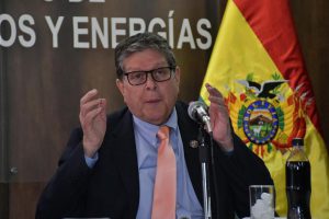 El Ministro de Hidrocarburos, Marcelo Blanco.