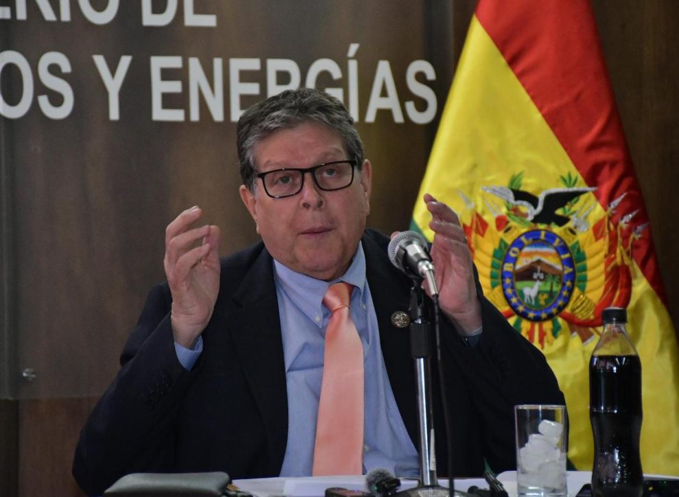 El Ministro de Hidrocarburos, Marcelo Blanco.