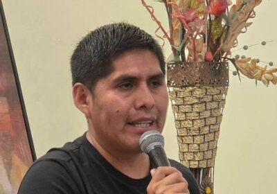 El dirigente intercultural Aquilardo Caricari