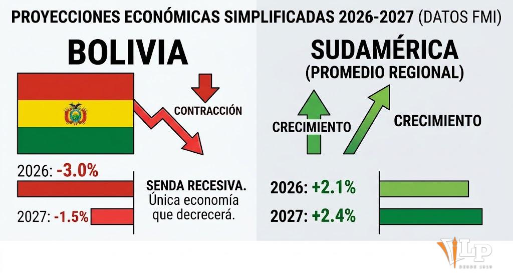 Proyecciones del PIB real para Sudamérica publicadas por el FMI