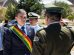 El presidente Rodrigo Paz recibe el saludo militar a su llegada al acto conmemorativo de la Armada Boliviana