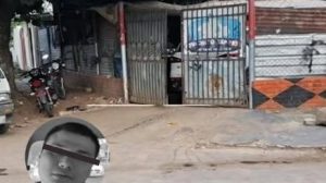 Taller mecanico donde acribillaron a Johan