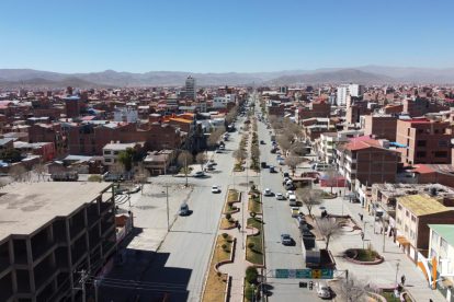 vista panorámica de la ciudad de Oruro