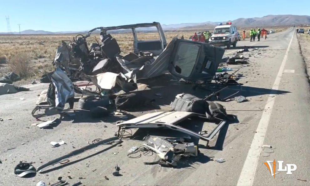 Accidente de tránsito, con 5 fallecidos, en la carretera que conecta Oruro con Cochabamba