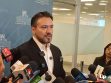 El diputado Reyes en conferencia de prensa