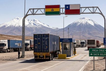 Bolivia importó 1.454 productos desde Chile en 2025.
