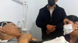 Aldrin Irusta y la viceministra Jessica Echeverría