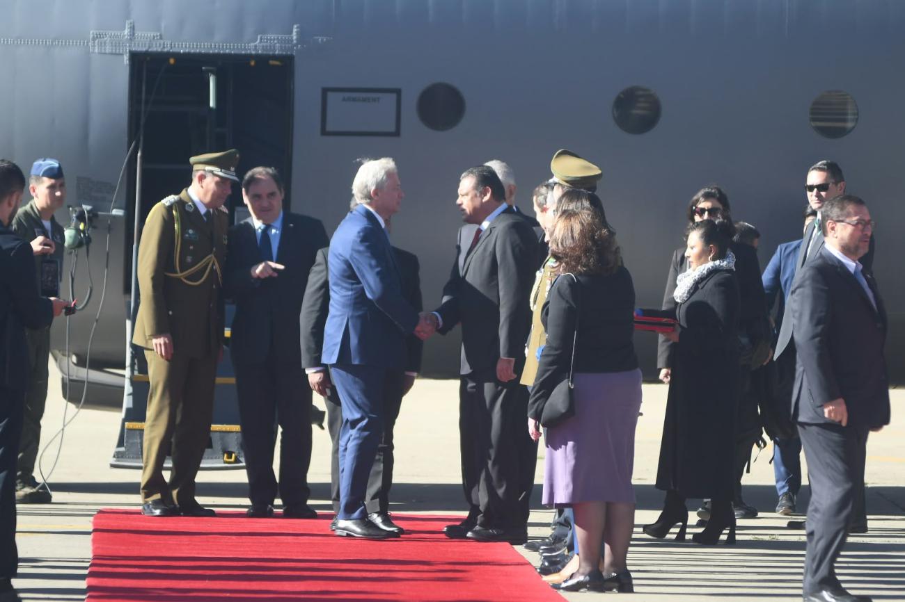 Presidente de Chile y autoridades bolivianas
