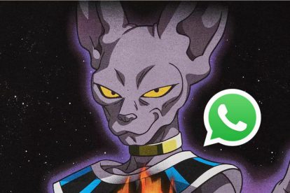 Anime con el logo de whatsapp
